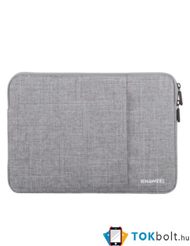 HAWEEL univerzális vízhatlan, ütéselnyelő tok max. 15 colos laptop / notebook készülékekhez - SZÜRKE