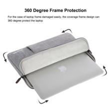 HAWEEL univerzális vízhatlan, ütéselnyelő tok max. 15 colos laptop / notebook készülékekhez - SZÜRKE