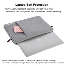HAWEEL univerzális vízhatlan, ütéselnyelő tok max. 15 colos laptop / notebook készülékekhez - SZÜRKE