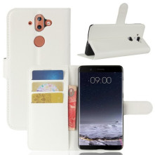 Oldalra nyíló tok Nokia 8 Sirocco telefonhoz - FEHÉR