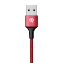 Baseus Speed Series 1.2m 3A (1 x 8pin + 1 x Micro USB + 1 x Type-C to USB) adatkábel és töltőkábel - PIROS
