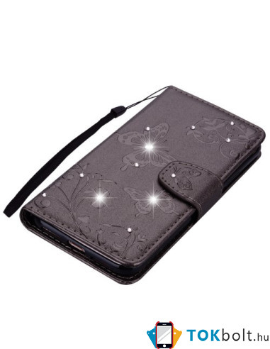 Tükrös csillámos telefontok iPhone 8 / iPhone 7 telefonhoz - FEKETE