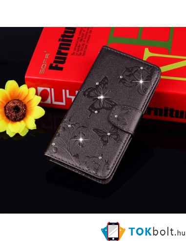 Tükrös csillámos telefontok iPhone 8 / iPhone 7 telefonhoz - FEKETE
