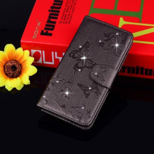 Tükrös csillámos telefontok iPhone 8 / iPhone 7 telefonhoz - FEKETE