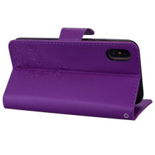 Tükrös csillámos telefontok iPhone XR telefonhoz - LILA