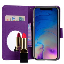 Tükrös csillámos telefontok iPhone XR telefonhoz - LILA