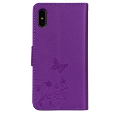 Tükrös csillámos telefontok iPhone XR telefonhoz - LILA