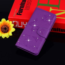 Tükrös csillámos telefontok Samsung Galaxy S9 telefonhoz - LILA