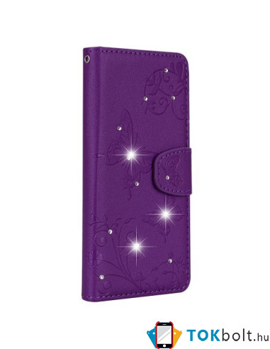 Tükrös csillámos telefontok Samsung Galaxy S9 telefonhoz - LILA