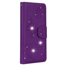 Tükrös csillámos telefontok Samsung Galaxy S9 telefonhoz - LILA