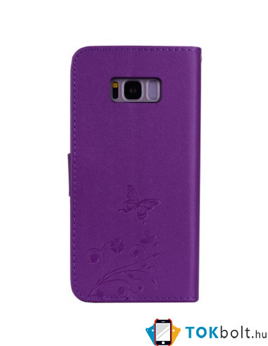 Tükrös csillámos telefontok Samsung Galaxy S8 Plus telefonhoz - LILA