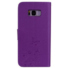 Tükrös csillámos telefontok Samsung Galaxy S8 Plus telefonhoz - LILA