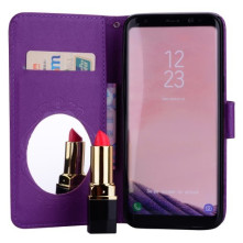 Tükrös csillámos telefontok Samsung Galaxy S8 Plus telefonhoz - LILA