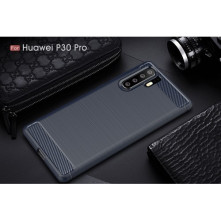 Huawei P30 Pro karbon mintás tok - KÉK