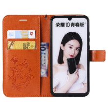Dombornyomott lepkés notesztok Huawei Honor 10 Lite / P Smart (2019) telefonhoz - NARANCS