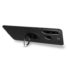 Huawei P30 Lite gyűrűs tok - FEKETE