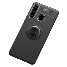 Huawei P30 Lite gyűrűs tok - FEKETE