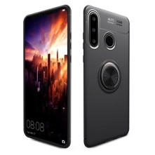 Huawei P30 Lite gyűrűs tok - FEKETE