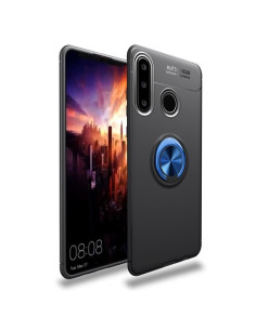 Huawei P30 Lite gyűrűs tok - FEKETE/KÉK