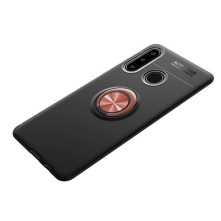 Huawei P30 Lite gyűrűs tok - FEKETE/RÓZSAARANY