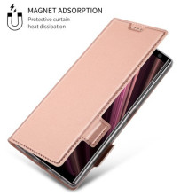 Ultravékony notesztok Sony Xperia 10 telefonhoz - RÓZSAARANY