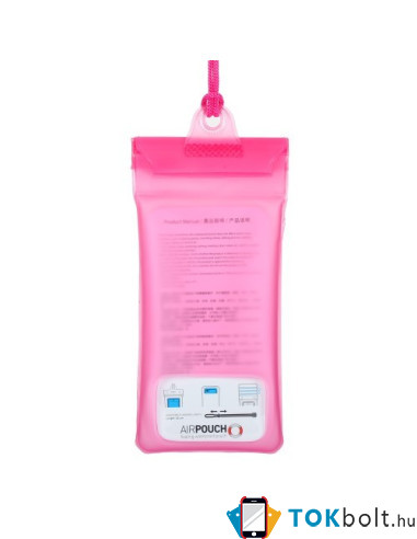 MOMAX AIRPUUCH univerzális vízálló nyakba akasztható tok légzsákkal - PINK