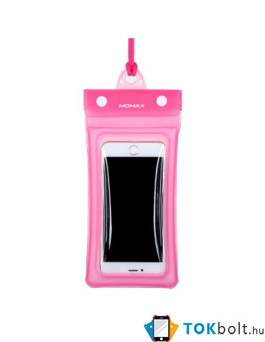 MOMAX AIRPUUCH univerzális vízálló nyakba akasztható tok légzsákkal - PINK