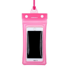 MOMAX AIRPUUCH univerzális vízálló nyakba akasztható tok légzsákkal - PINK