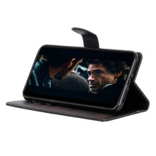 Oldalra nyíló tok Samsung Galaxy A50 telefonhoz - FEKETE