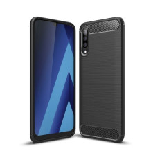 Samsung Galaxy A50 karbon mintás tok - FEKETE