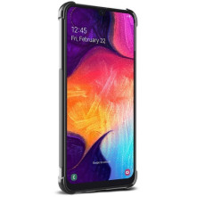 IMAK Vega karbon mintás tok Samsung Galaxy A50 készülékhez - FEKETE