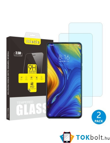 Kijelzővédő karcálló edzett üveg Xiaomi Mi Mix 3 típusú telefonhoz - 2 DB