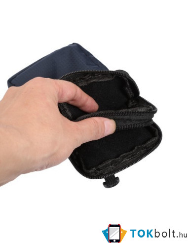 Övre fűzhető 2 rekeszes tok karpánttal maximum 7.0 inches készülékekhez - KÉK