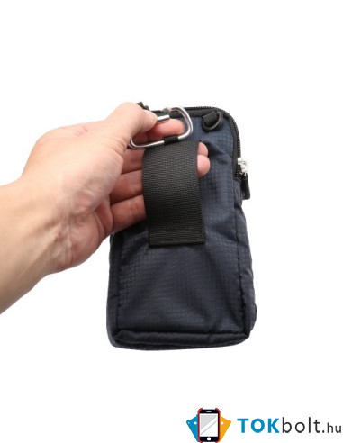 Övre fűzhető 2 rekeszes tok karpánttal maximum 7.0 inches készülékekhez - KÉK