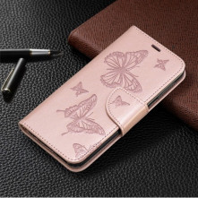 Dombornyomott pillangós telefontok Samsung Galaxy A20e telefonhoz - RÓZSAARANY