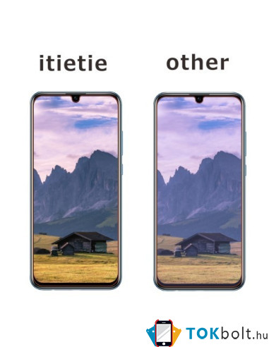 Kijelzővédő karcálló edzett üveg Huawei P Smart (2019) típusú telefonhoz - 2 db
