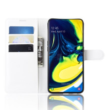 Oldalra nyíló tok Samsung Galaxy A80 / A90 telefonhoz - FEKETE