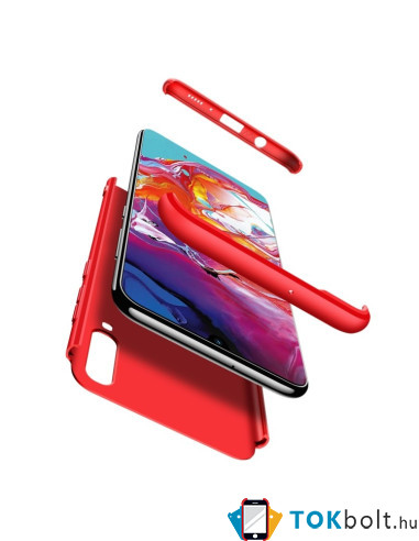GKK három részes tok Samsung Galaxy A70 készülékhez - PIROS