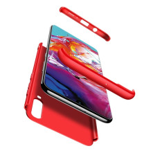 GKK három részes tok Samsung Galaxy A70 készülékhez - PIROS