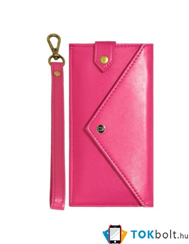 Telefontartó pénztárca karpánttal maximum 4.7-5.2 colos készülékhez - PINK