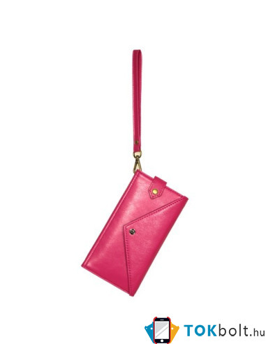 Telefontartó pénztárca karpánttal maximum 4.7-5.2 colos készülékhez - PINK