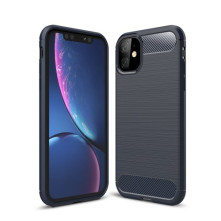 Apple Iphone 11 karbon mintás tok - KÉK