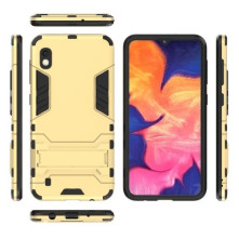 Hibrid tok kemény műanyag és szilikon anyagból Samsung Galaxy A10 telefonhoz - ARANY