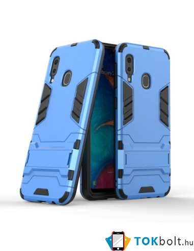Hibrid tok kemény műanyag és szilikon anyagból Samsung Galaxy A20e telefonhoz - VILÁGOSKÉK
