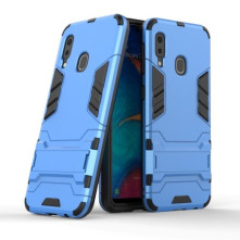 Hibrid tok kemény műanyag és szilikon anyagból Samsung Galaxy A20e telefonhoz - VILÁGOSKÉK