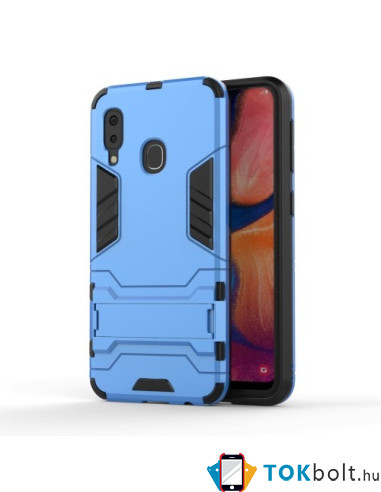 Hibrid tok kemény műanyag és szilikon anyagból Samsung Galaxy A20e telefonhoz - VILÁGOSKÉK