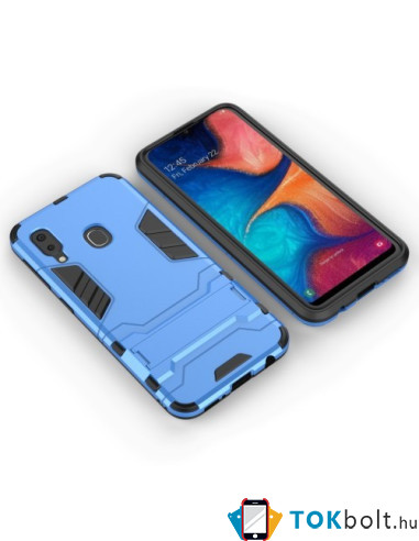 Hibrid tok kemény műanyag és szilikon anyagból Samsung Galaxy A20e telefonhoz - VILÁGOSKÉK