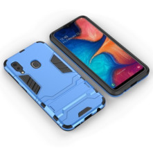 Hibrid tok kemény műanyag és szilikon anyagból Samsung Galaxy A20e telefonhoz - VILÁGOSKÉK