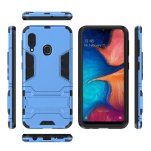 Hibrid tok kemény műanyag és szilikon anyagból Samsung Galaxy A20e telefonhoz - VILÁGOSKÉK