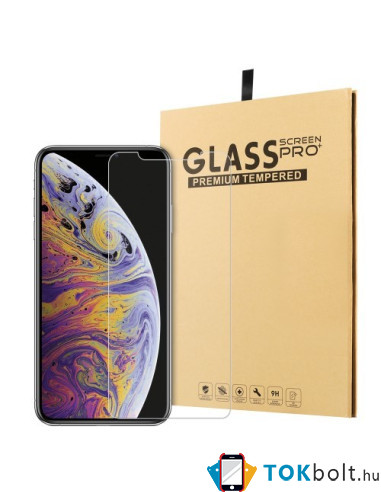 Kijelzővédő karcálló edzett üveg Apple iPhone 11 Pro típusú telefonhoz